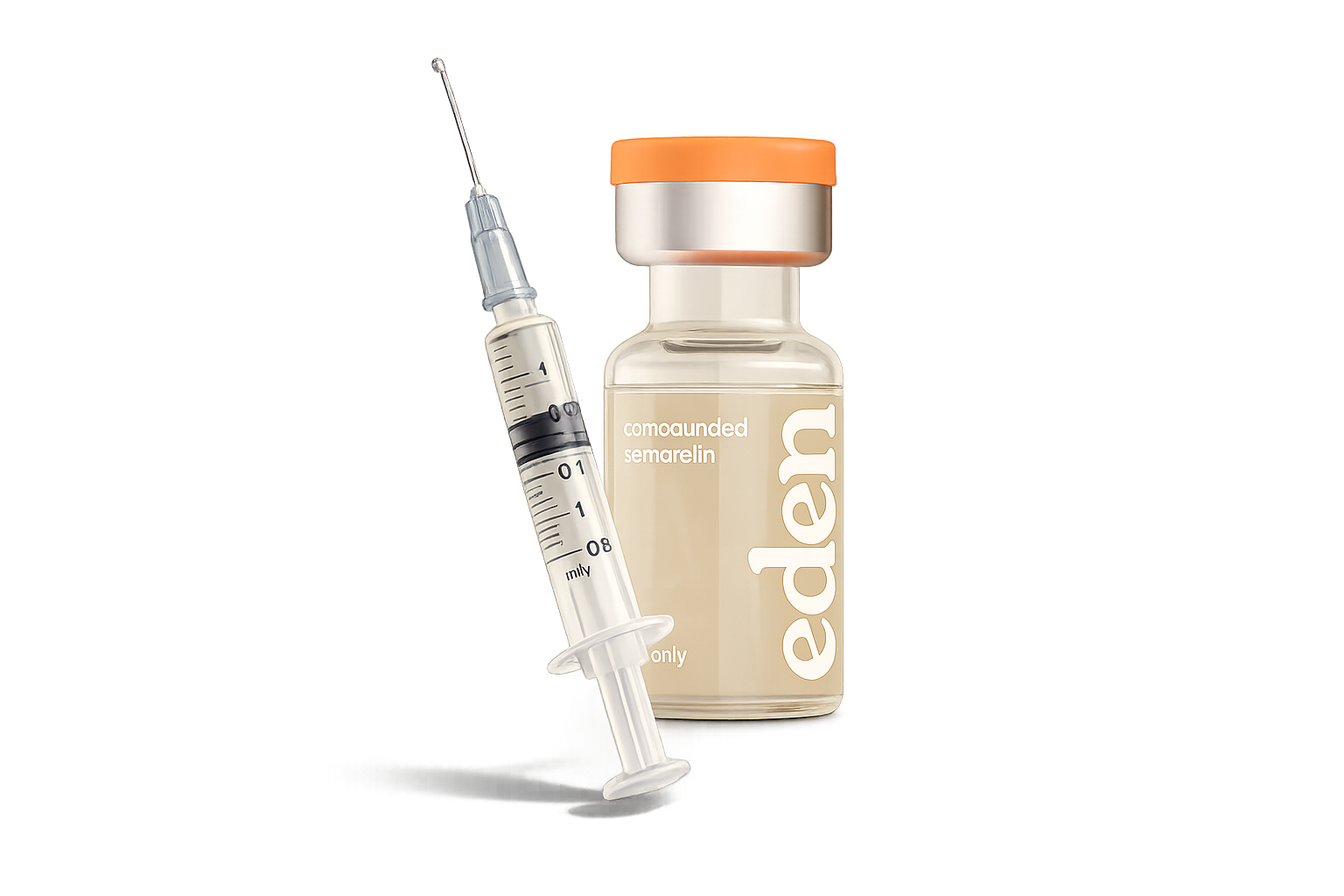 Eden Sermorelin Vial and Syringe